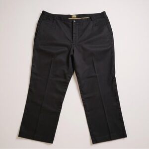 CJ Banks Classic Black Straight Leg Pants, Plus Size 28W